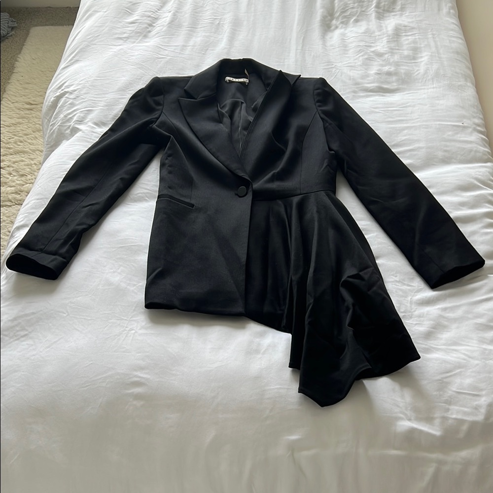 Alice + Olivia Black Blazer Tailored Suit Jacket